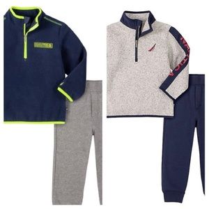 2 Nautica toddler boy pullover and pant sets
